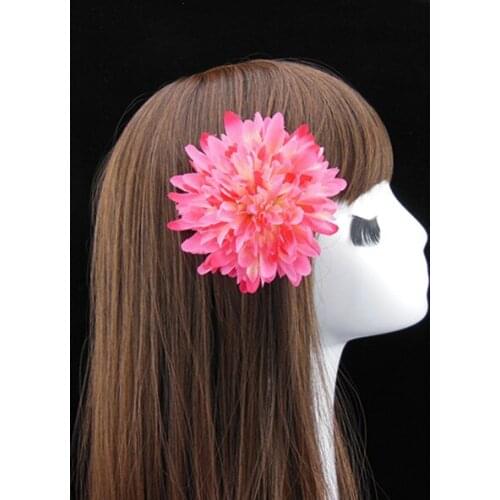 12pcs/lot Artificial Flower Hair Clips Wedding Party Prom Woman Fabric Flower Brooch Corsage Pins Hair Accessory Free shipping