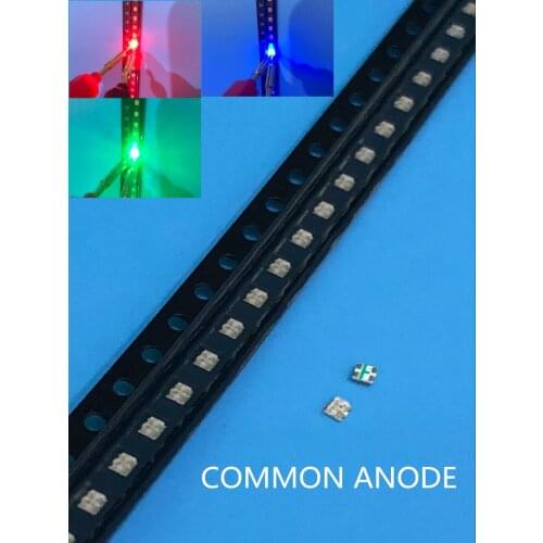 4000 Light emitting diodes led smd 0603 Ultra high brightness RGB Full Color Led 0603 RGB Common Anode 1.6*1.6*0.55mm