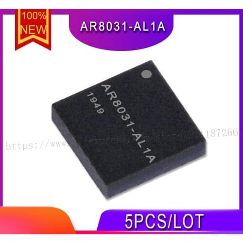 5Pcs/Lot New Original AR8031-AL1A AR8031 QFN48 Gigabit Network Chip In Stock