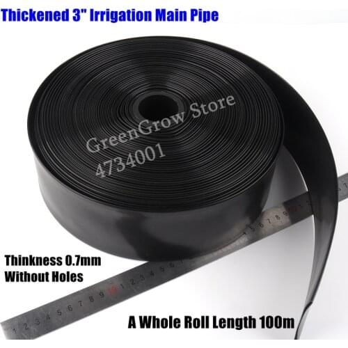 50m 3" Φ75mm Thickened Agriculture Irrigation Main Pipe Garden Farm Watering Tape Lawn Saving Irrigation System Spray Water Hose