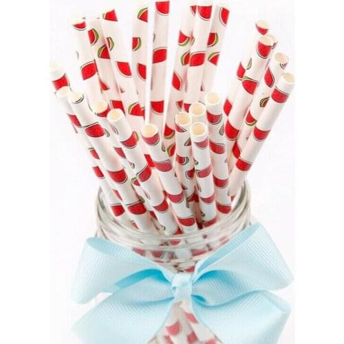 25pcs Aluminum rose gold foil paper straws stripe Dot mixed birthday party decoration adult wedding invitations party favors