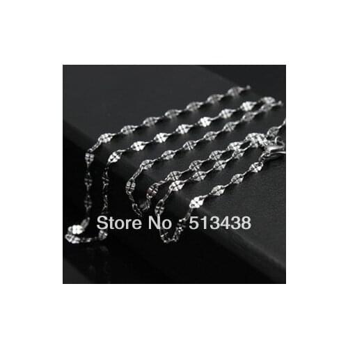 Free ship! 10pcs lot 18'' fashion girls&women jewelry Stainless Steel 3mm Lip chain necelace wholesale price