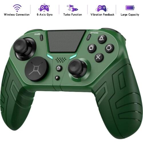 Wireless Game Gamepad For PS4 Elite/Slim/Pro Console For Dualshock 4 Controller With Programmable Back Button Support Turbo