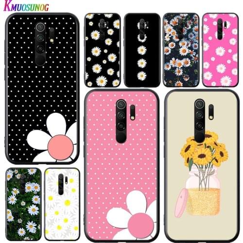Chrysanthemum Art Black Cover For Xiaomi Redmi 10X 9I 9C 9A 9 GO K30 Ultra K20 8A 8 7A 7 S2 6 Pro 5G Phone Case