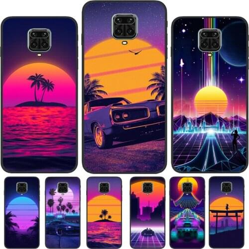 Synthwave 80s Retro Neon vaporwave For Xiaomi Redmi Note 9 7 8 10 Pro 8T 9S Cover For Redmi 9T 9 9C 9A 7A 8A K40 Phone Case