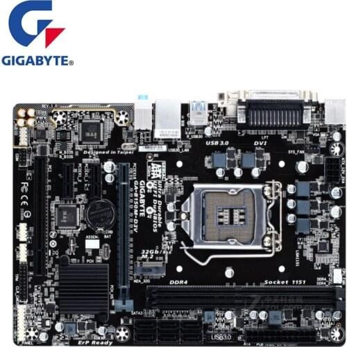 For Gigabyte GA-B150M-D3V B150M-D3V Motherboard LGA 1151 DDR4 For Intel B150 Used Desktop Mainboard USB SATA PCI-E X16 3.0