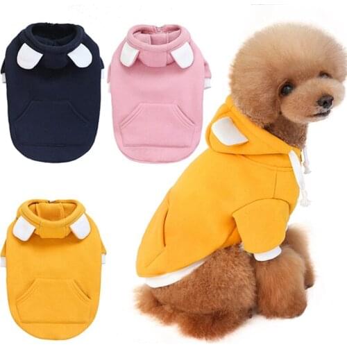 Pets Small Dogs Warm Clothes Winter Chihuahua Coat Pug Puppy Dog Hoodie Pet Clothes For French Bulldog