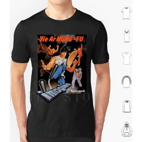 Yie Ar Kung-Fu T Shirt Print Cotton Yie Ar Kung Fu 80S Vintage Nostalgia Commodore 64 Spectrum Martial Arts Kung Fu Arcade