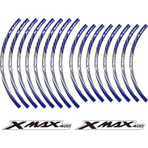 KODASKIN 2D Wheel Rim Emblem Sticker Decal for Yamaha XMAX400 XMAX 400