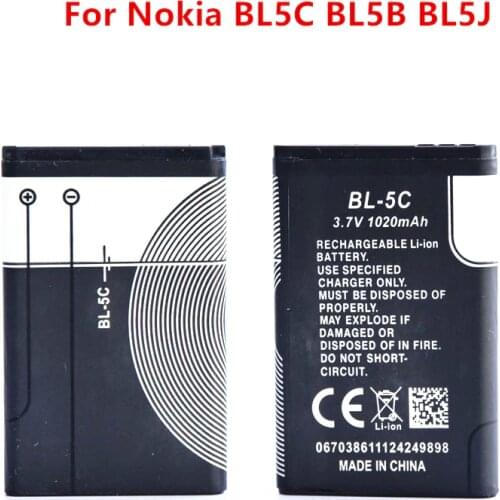 Limskey Li-ion Phone Battery BL-5C BL-5B BL-5J BL-5CT for NOKIA N70 N71 5300 N83 5230 5233 6303i C5-02 BL5C BL5B BL5J BL5CT