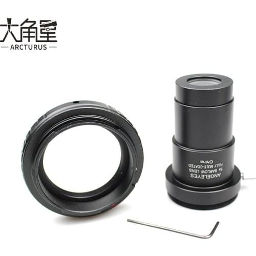 Metal 5x Barlow Lens W/ Canon EOS Nikon Sony Camera Mount Adapter For Celestron Traveler 70400 Monocular Astronomical Telescope