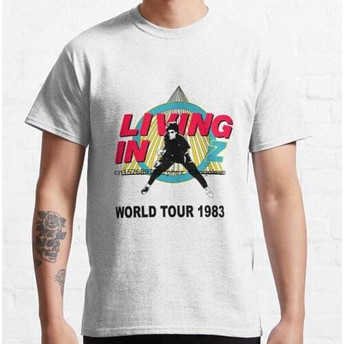 Men tshirts Rick Springfield 1983 Living in OZ Vintage 80s Tour (2) Women t-shirt