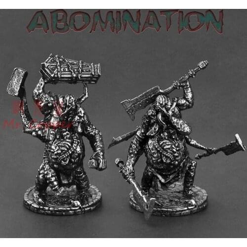 Handmade White Copper Crazy Abomination Soldiers Desktop Miniatures Figurines Desk Game Chess Mens Toy Collection Gifts