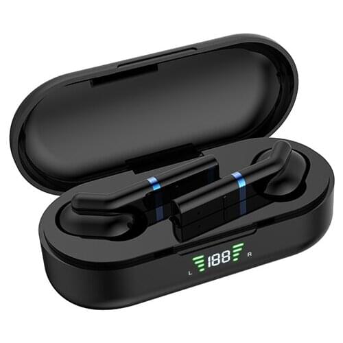 TWS P30 Bluetooth headset V5.0 stereo wireless headset sports waterproof headset mini touch control noise canceling headset