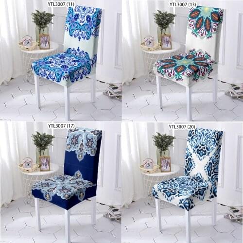 Geometric stripe printing office chair kitchen chairs dining room decor party supplies wholesale black chair cover stool chair