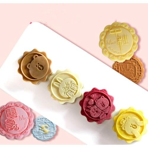 Silicone Soap Mold Moon Cake Molds Handmade Chocolate Cookie Cake Mould DIY Ice Cream Pudding Pastry Tool