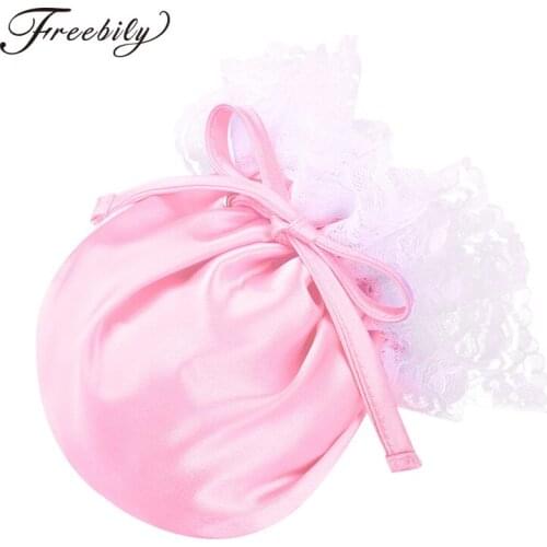 Adult Mens Sissy C-String Lingerie Gay Male Underwear Floral Lace Elastic Drawstring Satin Male Bulge Pouch Mini Thong Panties