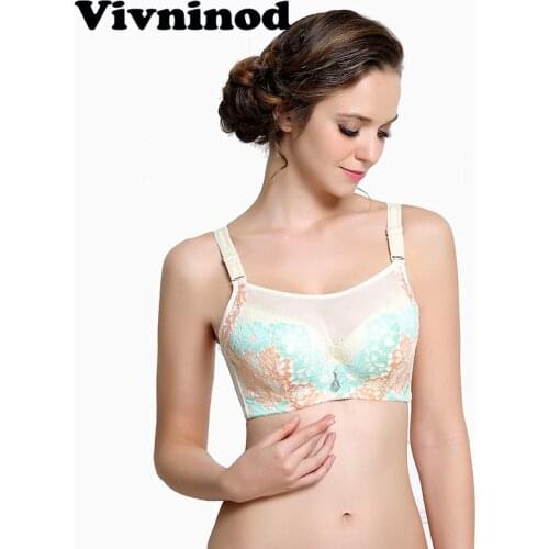 Sexy Womens Bra Full Cup Lace Sleeping Bras Big Size Intimates Bras Fitness Padded Bra Push Up Underwear 80 85 90 95 100 C D