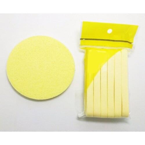 12Pcs/lot Face Clean Puff Compress Sponge Stick Face Wash Pad Facial Cleaning Puff Makeup Remover Sponge Dual Use Cosmetic Puff