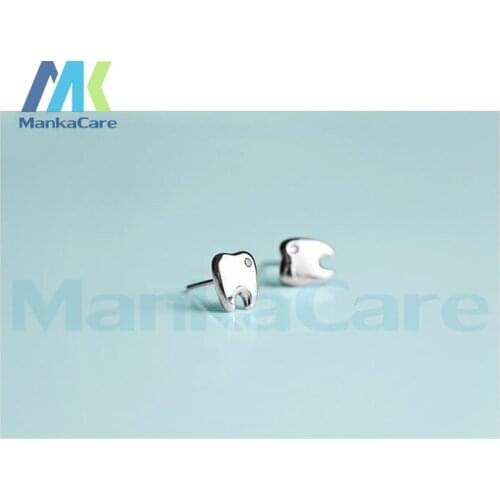 2 Pairs of Earrings Cute Dental Gift Tooth type Creative Lovely Clinic Female Gift Teeth type women dentist party gift