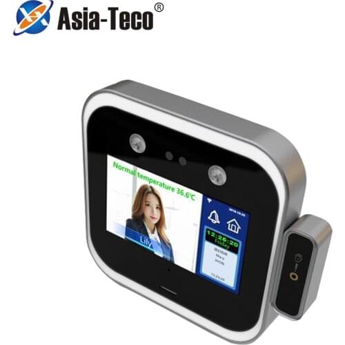 5.0" Touch screen Wrist Thermometer Face Recognition Terminal Measurement Detector Face Biometric Intelligent Attendance Machine
