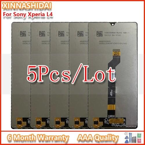 5 Pcs 6.2" LCD Display For Sony Xperia L4 LCD Display Touch Screen Digitizer Assembly Replacement