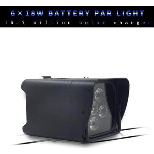 6*18w RGBWA UV Wireless Par Light Remote Control Battery Remote Wifi Control Outdoor Stage Lights Wedding Uplights