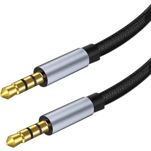 AUX Braided Audio Cable Car 3.5mm Male To Male Audio Cable Mobile Phone Audio Headset Audio Cable Auxiliary Line Speaker