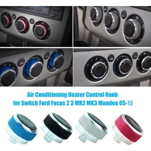 Car Air Conditioning Heater Control Knob Switch Cover Decor for Ford Focus 2/3 Car Interior Accessories Boutique Automobiles