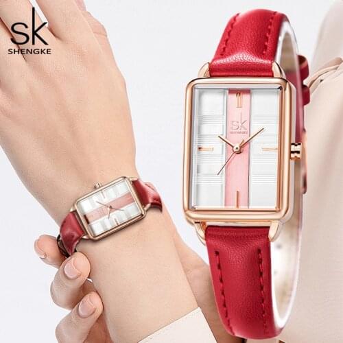 Elegant Watch Women Simple Watch Leather Strap Delicate Women Wristwatch Quartz Movement Ladies Gift Dress Casual Vacation Clock