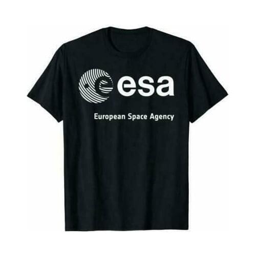 Esa European Space Agency Lunar Cosmos Vega Hubble Iss Black T Shirt