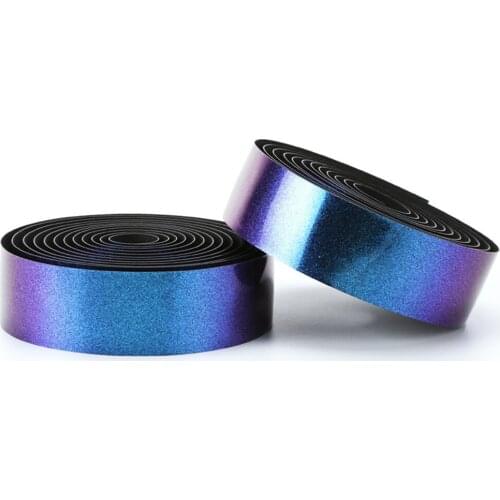 Road Bike Handlebar Tape Soft Cycling Wear-resistant MTB Bicycle Shock Absorbing Handlebar Strap Aurora Colors Anti-slip straps