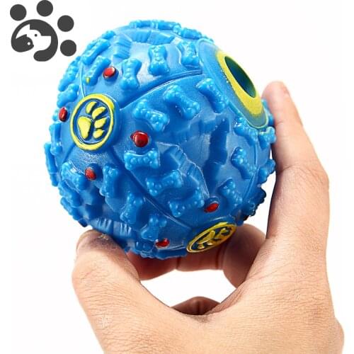 Dog Toys Interactive Pet Feeding Bite Ball For Dogs Tooth Cleaning Chew Bite Sound Dog Toy Durable Resistant Pet Products TY0052