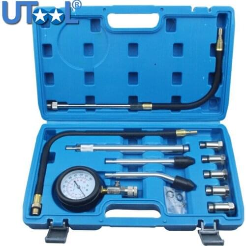 New Rapid Connected Petrol Gas Engine Cylinder Compressor Gauge Meter Test Pressure Compression Tester Leakage Diagnostic