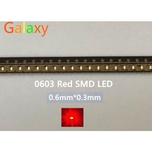 Small red lamp beads 0603 SMD LED 0603 RED Light-emitting diodes Free Shipping/200PCS