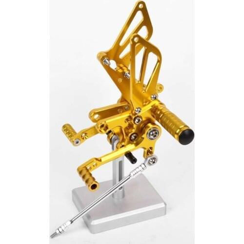 SMOK Motorcycle Pedal For Suzuki GSXR600 1997 1998 1999 2000 2001 2002 2003 2004 2005 Aluminum Alloy Rearset Foot Pegs Footpeg