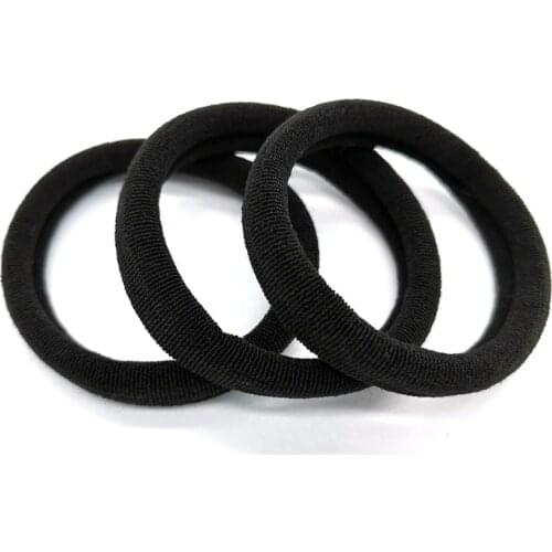 Large 40 Piece Set Rubber Band Tie Gum Hair Loop Rope Rubber Spring Ponytail Fixer Elastic Black Hair Accessories For Women