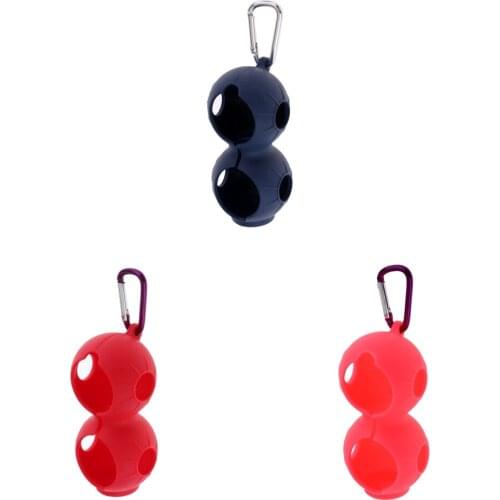Durable Mini Golf Ball Holder Golf Practice Storage Accessories w/ Snap Clip
