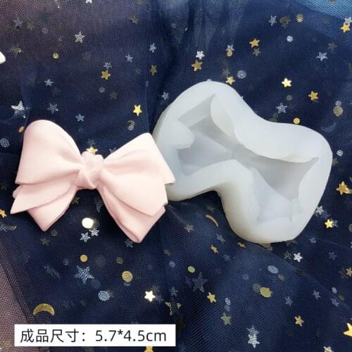 Cute Bow Aromatherapy Gypsum Silicone Mold Dress Knot Silicone Mould Bow chocolate tool New Bow Soap Molds