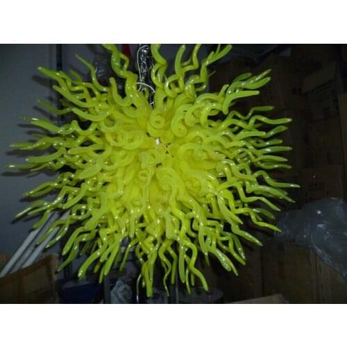 Glass MaterialLED Light Source Style Hand Blown Glass Spherical Shape Chandelier