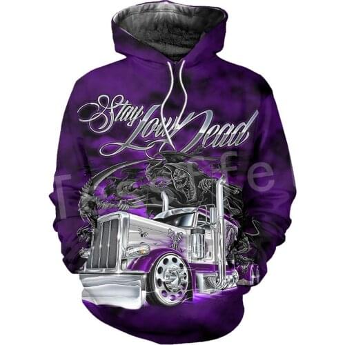 Tessffel I AM Trucker Driver Truck Worker Tracksuit Pullover NewFashion Sweatshirt Crewneck 3DPrint Casual Hoodies Men/Women A-4