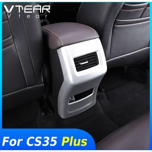 Vtear For Changan CS35 Plus Car Rear air vent cover decoration interior center armrest outlet Trim styling accessories parts