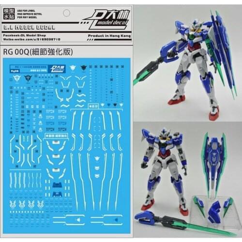 D.L high quality Decal water paste For Bandai RG 1/144 GNT-0000 00Q Gundam Intensify detail edition DL040