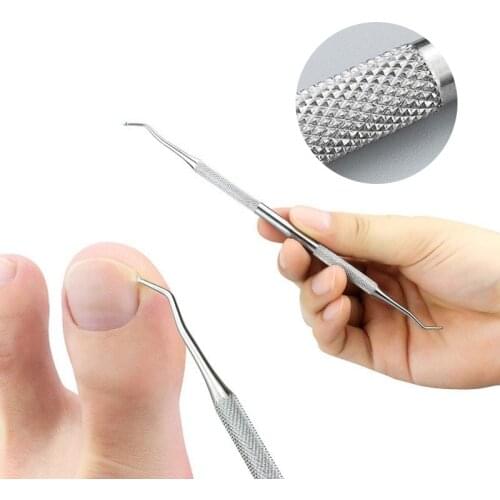 1PCS Cuticle Pusher Nail Art tools Stainless Steel Spoon Remover Nail Care Cleaner Manicure Nail Art Pedicure Tool LJ42