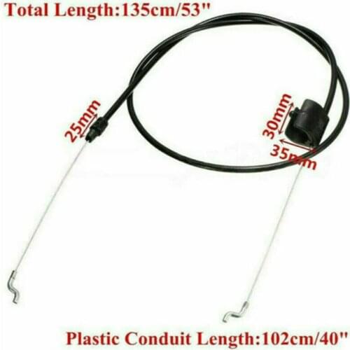 1PC Cable Z Bend Lawn Mowers Throttle Pull Control Cable Suitable For MTD 22in DECK SERIES038 2003-2007 1360mm