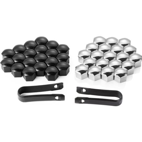 20Pcs Auto Wheel Nut Bolt Screw Cover Cap for Audi A4 A3 A5 A6 A1 Q3 Q5 Q7 TT With 17MM Hexagon Bolt Car Styling Accessories
