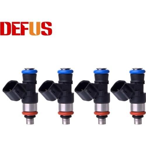 4 PCS DEFUS New High Flow Capacity Fuel Injector Fit USA Car 12.5 ohm 3kpa 1000cc/min Nozzle Auto Spare Part Car-styling Engine