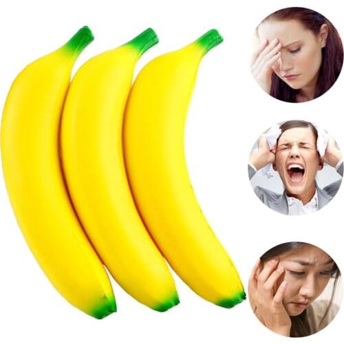 Decompression Toy Simulation PU Ice Banana Slow Rising Fun Squeeze Healing Toy Stress Reliever Squeeze Squishies Toys Xmas Decor