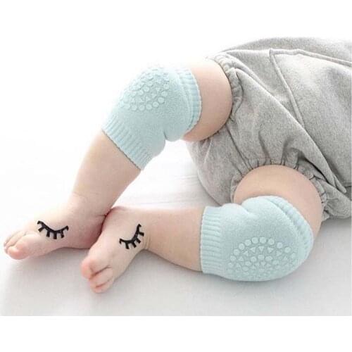 Baby Infant Leg Warmers New Cotton Summer Baby Knee Pads Kids Anti Slip Crawl Necessary Environmental Dot Rubber Knee Protector