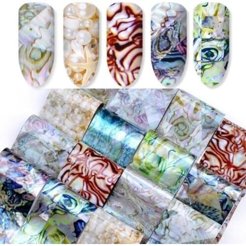 DIY Shell Starry Sky Nail Foils Art Stickers Tools Women Fashion Manicure Decor